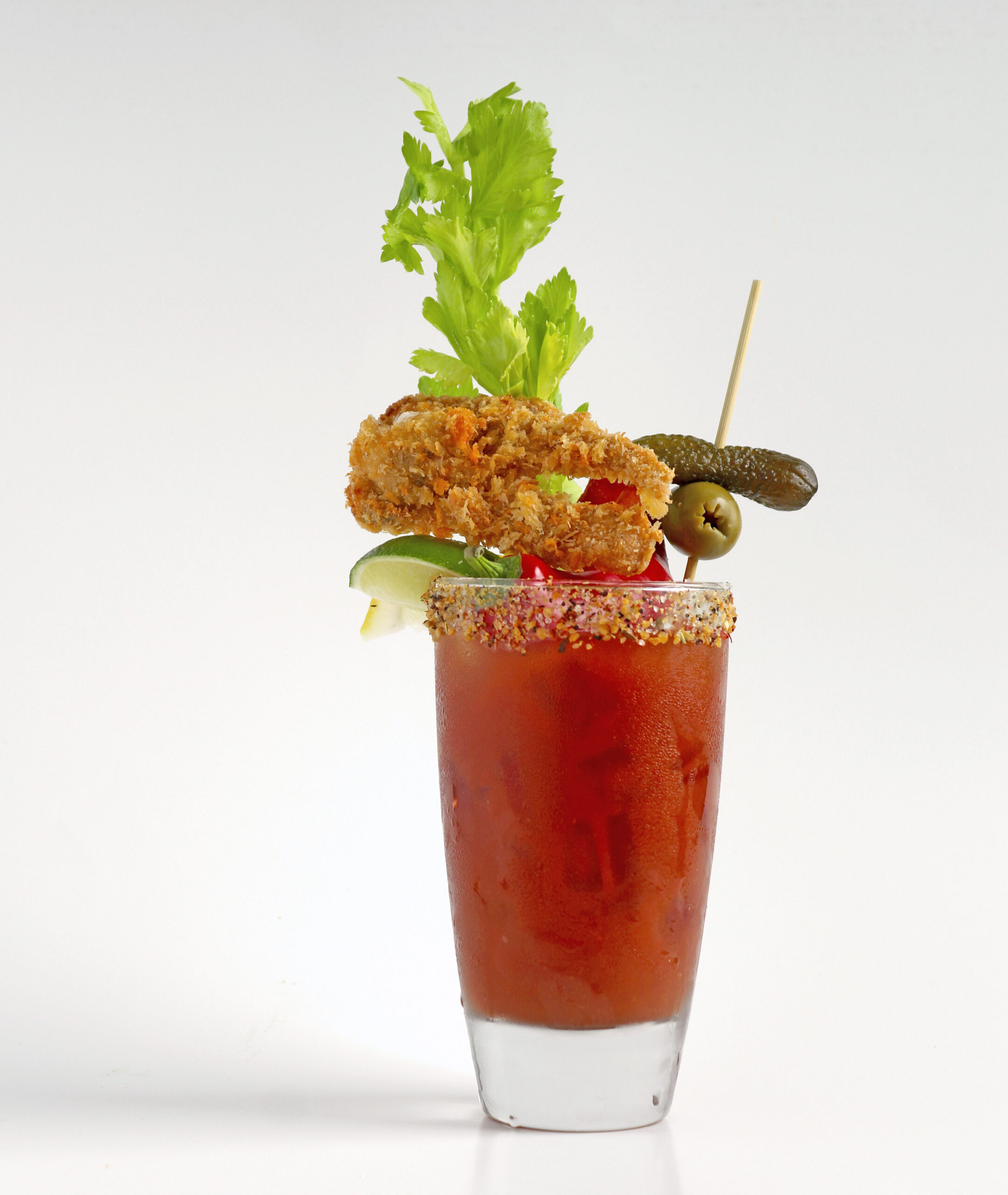 Spicy Bloody Mary with Panko Breaded Soft Crab - Handy Seafood