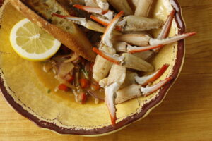 Crab Claws Sautéed in Garlic & White Wine