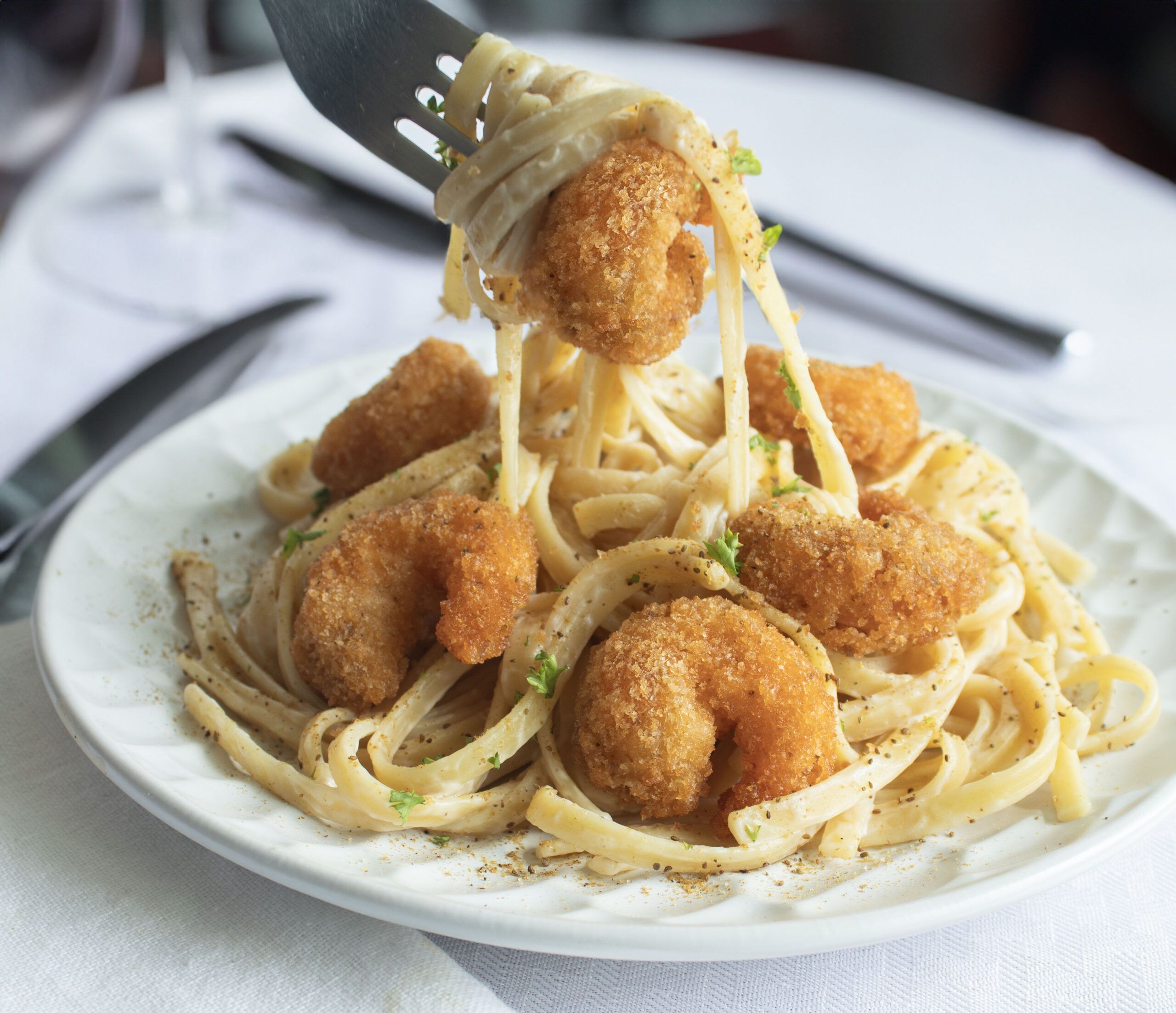 OLD BAY® Shrimp Carbonara - Handy Seafood