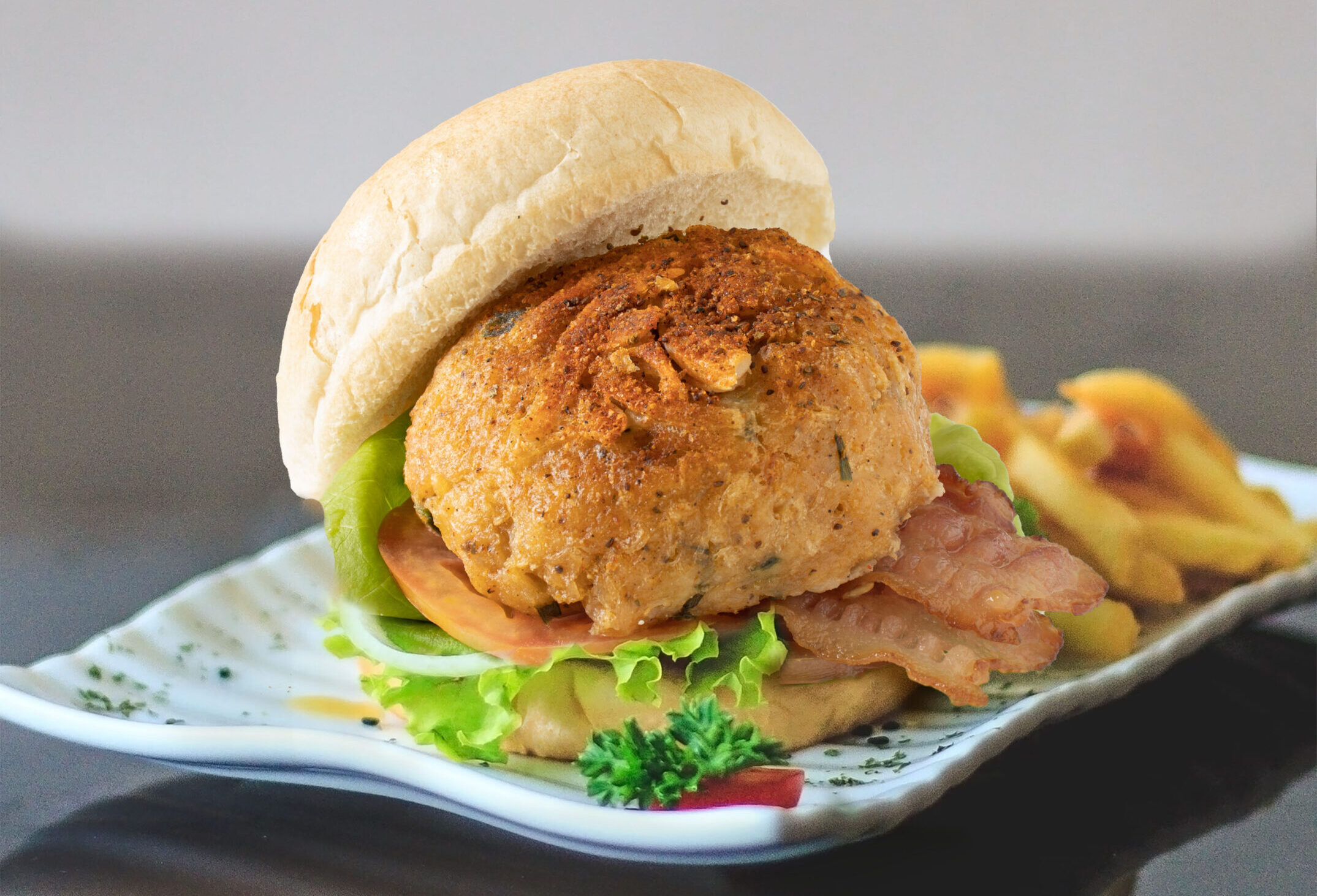 Crab Cake BLT - Handy Seafood