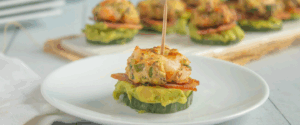 Shrimp Power Cucumber Bacon Bites
