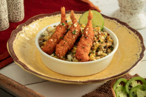 Spicy Jalapeño Shrimp Mexican Street Corn Cups