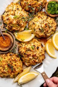 Gluten-Free Keto Friendly Crab Cake Stuffed Portobello