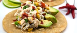 Crab, Avocado & Corn Tostadas