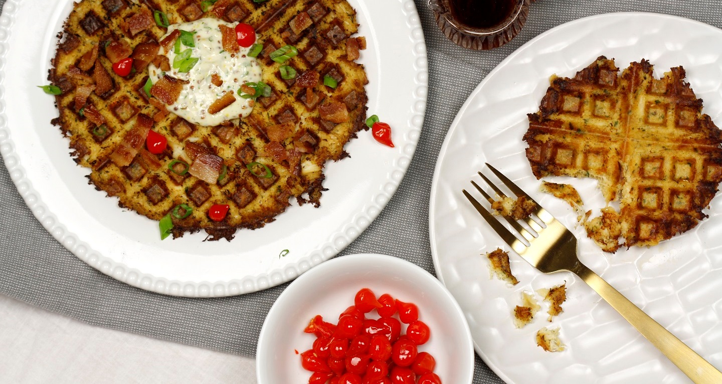 Gluten-Free Crab Cake Waffle - Handy Seafood