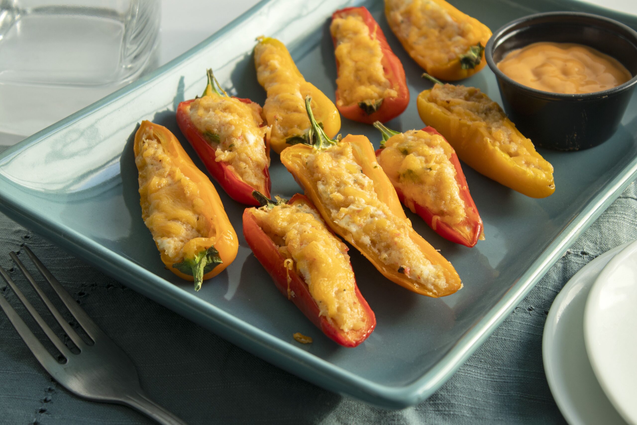 Crab Cake Stuffed Peppers - Handy Seafood