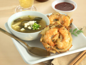 Shrimp Birds’ Nests Miso Soup