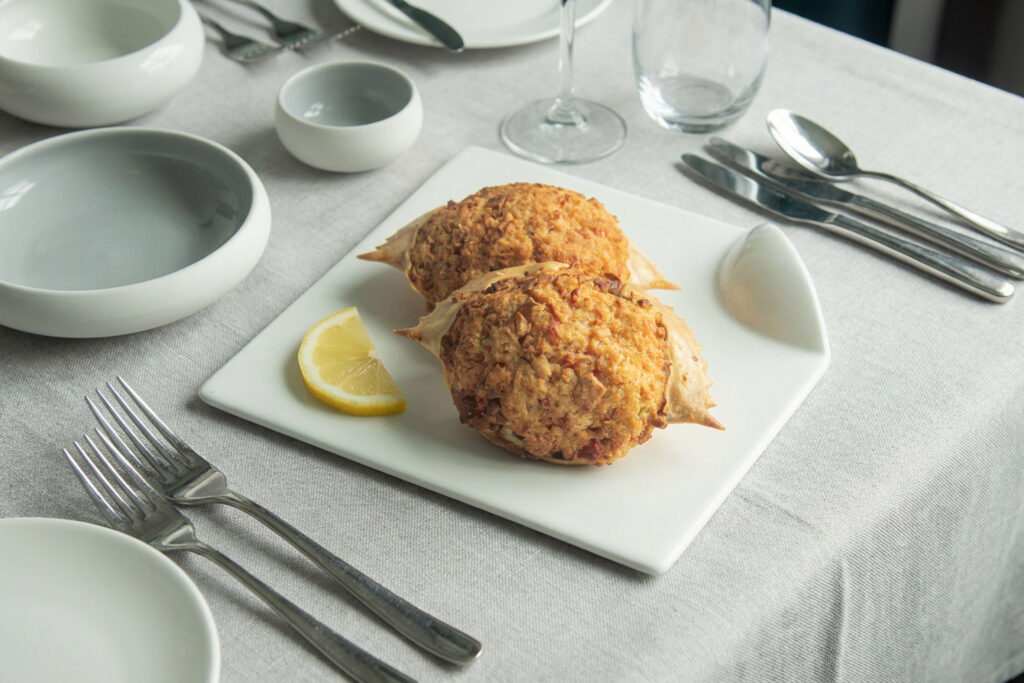 3 OZ Stuffed Crab Shell