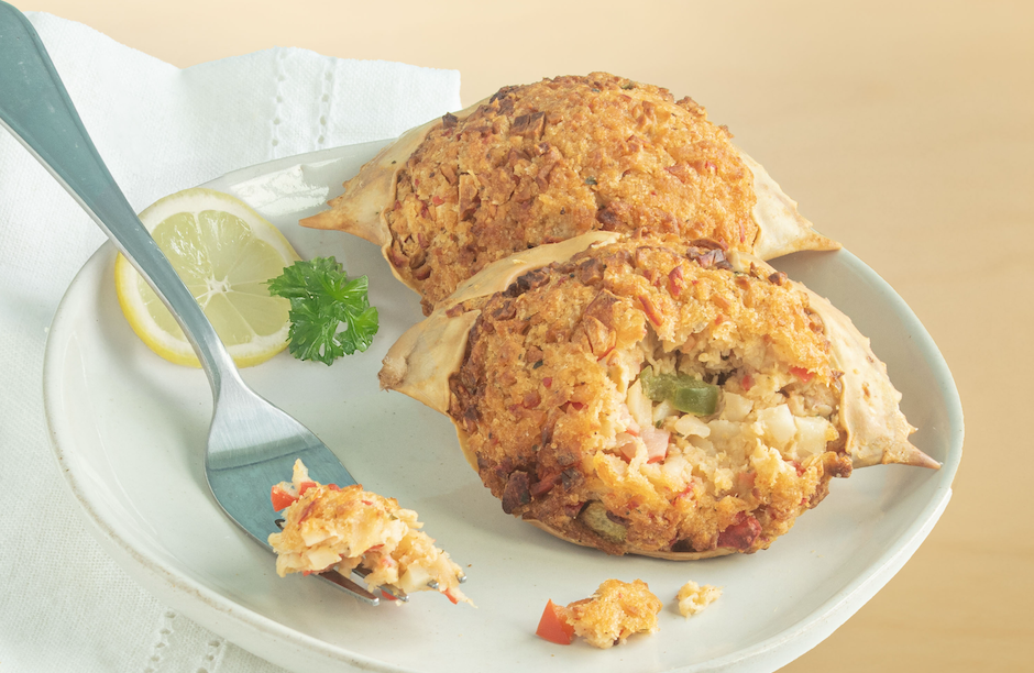 3 OZ Stuffed Crab Shell